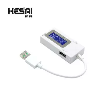 LCD микро USB зарядное устройство тестер HESAI