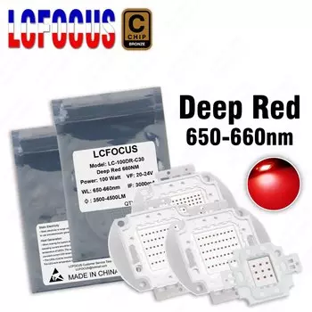 LCFOCUS COB светодиодный чип для роста растений темно-красного цвета