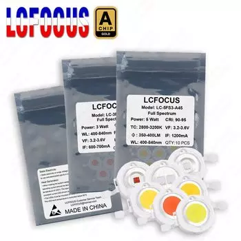 LCFOCUS Фитолампа COB 1Вт 3Вт 5Вт