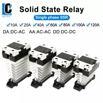 LCTC Однофазное твердотельное реле с радиатором 10-120А
