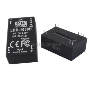 LDD-1000H DC9-56V вход 1000мА выход означает, что хорошо оригинальный DC2-52V понижающий светодиодный драйвер постоянного тока