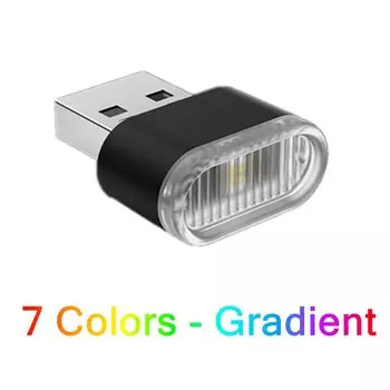 LDHLM USB атмосферная лампа для автомобиля белый RGB
