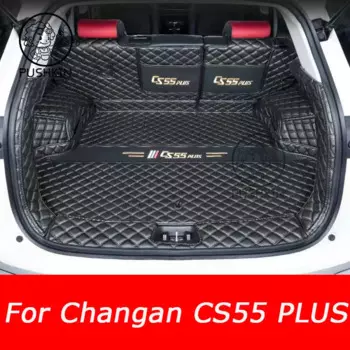 Кожаный коврик для багажника автомобиля, подкладка для груза, подушка для багажа, Задняя подкладка для changan cs55 plus 2022 2023 2024, аксессуары для стайлинга, спорт