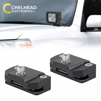 Светодиодный автомобильный светильник, кронштейн, автомобильный держатель на капоте, рабочая панель, светодиодный крепление, зажим для внедорожника 4X4 Autos, универсальный, черный, красный