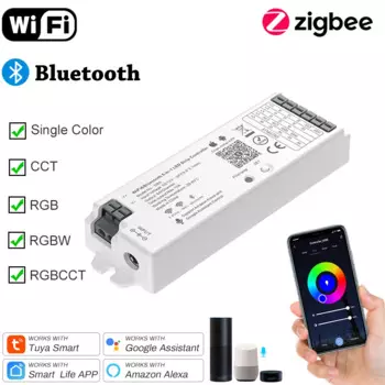 RGB-контроллер Tuya для светодиодной ленты 12-24В