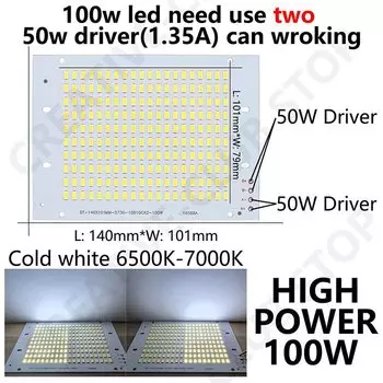 LED Diodes SMD5730 DT&ZM 100W 200шт