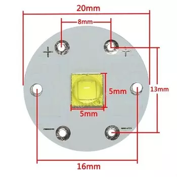 LED-диоды XML3 для фонарика HotRed