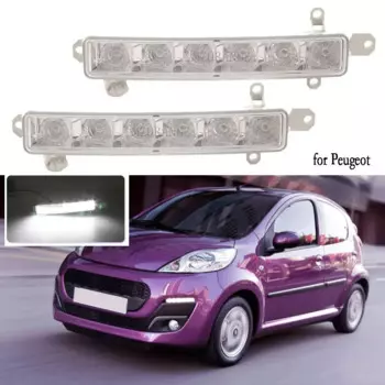 Светодиодные DRL для Peugeot 308 107 108 Partner Ranch, фара для Citroen C3 C1 Berlingo B9 MK2 C-Elysee, аксессуары для ламп дальнего света