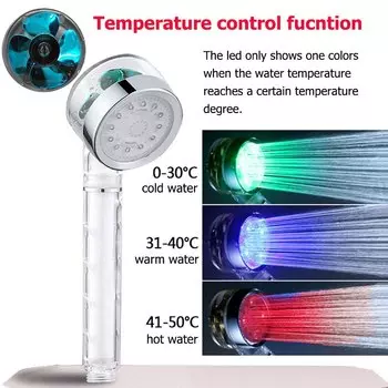 LED Душевая лейка Z&L с анионными камнями