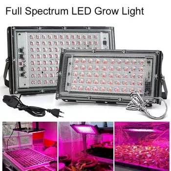 LED Фитолампа KcoiiFun полный спектр 50/100/200/300Вт 220В