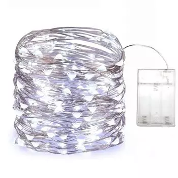 5-30 м светодиодные гирлянды на батарейках из медной проволоки, гирлянды, гирлянды, уличные садовые вечерние свадебные огни, Рождественский декор