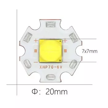LED лампа бусина DT&ZM XHP70 20Вт белый свет