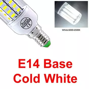 LED лампа Globvat E14/E27 24/36/56/72 SMD5730 теплый/холодный белый