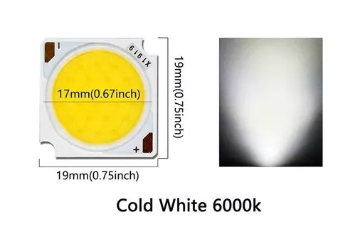 LED лампочки Bridgelux теплый/натуральный/холодный белый свет 12-36Вт