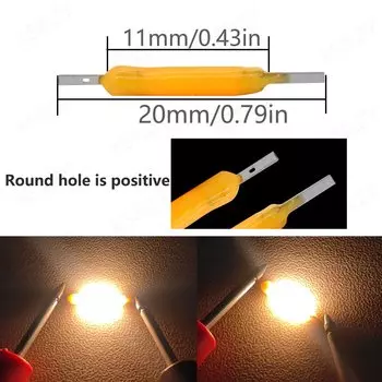 LED лампочки Эдисона XS&ZY 10 шт. 20 мм 2200/2700К белый красный синий зеленый фиолетовый розовый