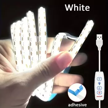 LED лента Mikenoon USB 5В белая 320 светодиодов/м