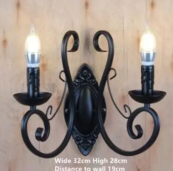 LED люстра Trustwin lighting 6 свечей черный/синий/бронзовый