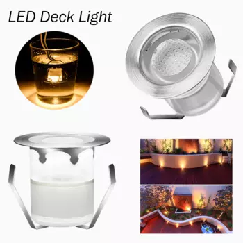 Светодиодный наружный светильник из нержавеющей стали для внутреннего дворика, лестничный светильник DC12V 0,6 W IP67 SMD2835, садовые декоративные подземные лампы