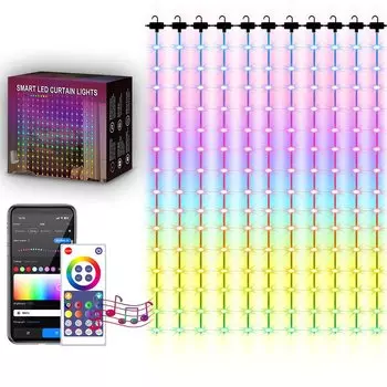 LED String Light Bluetooth Tuya WiFi Connection Christmas Birthday Party Garland Decor Fairy Light Curtain Light For Outdoor