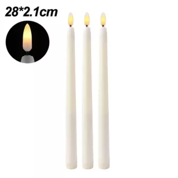 LED свечи LISM, теплый свет, 3 шт