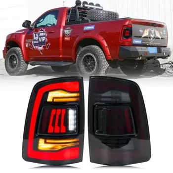 Светодиодные задние фонари для Dodge Ram 2009-2012 1500 2500 3500 4-го поколения, динамическая анимация, последовательные задние фонари указателя поворота в сборе