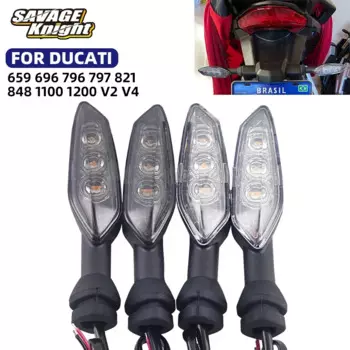 Светодиодный указатель поворота для DUCATI MONSTER 659 696 796 797 821 1100 1200 Streetfighter 848 1100 V2 V4 Светодиодная мигалка для мотоцикла