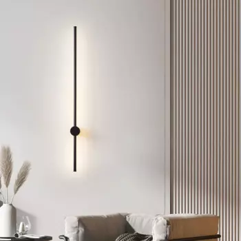 Led Wall Light Indoor Black 360° Rotatable AC85-260V Wall Lamp for Living Room Bedroom Bedside Light Wall Sconce Home Lighting
