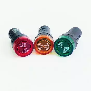 LED Звуковой Сигнал HPZM AD16-22SM Красный Зеленый Желтый Черный