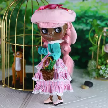 Ледяной DBS Blyth кукла 1/6 bjd шарнирное тело кукла супер черная кожа включая одежду обувь 30 см игрушка