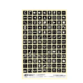 LEEPEE ПВХ светящаяся Автомобильная наклейка для грузовика, приборная панель, наклейка, клавишная метка переключателя, украшение, аксессуары для стайлинга автомобиля