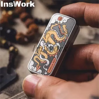 LEEstudio & One Bean Dragon механический нажимной слайдер линейный Трещоточный дизайн металлический антистресс расслабляющие игрушки