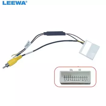 LEEWA 1 шт. автомобильный аудио радио парковочная задняя камера видеоразъем конвертер кабель для KIA парковочный обратный провод адаптер # CA7335