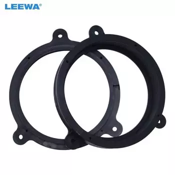 LEEWA 2 шт. 6,5 "проставка для автомобильного динамика, комплект однотонных модифицированных колец для Subaru Forester, адаптер для коврика для задней двери # CA5723