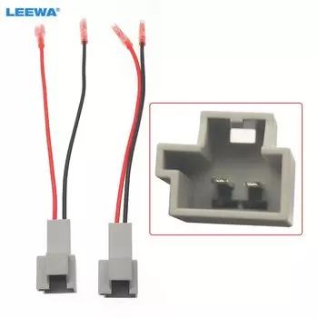 LEEWA 2 шт. автомобильный 2-контактный стереодинамик жгут проводов адаптеры для Volvo авто динамик замена соединения проводка вилки кабели # 5359