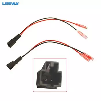 LEEWA 2 шт. автомобильный 2-контактный стереодинамик жгут проводов адаптеры для Audi Auto динамик замена соединения проводка вилки кабели # CA1290
