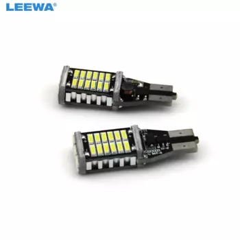 LEEWA 50 шт. Белый T10 T15 3014 SMD 30 светодиодный автомобильный светильник, автомобильная система, светодиодный светильник # CA5328