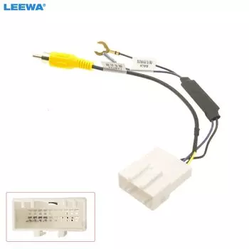 LEEWA автоматический 20-контактный выходной видеоадаптер кабеля заднего вида для Toyota оригинальная заводская автомобильная камера видеовыход # CA7518