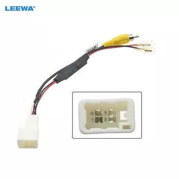 LEEWA автомобильный 4-контактный выходной видеоадаптер кабеля заднего вида для Toyota оригинальный заводской видеовыход камеры # CA7616