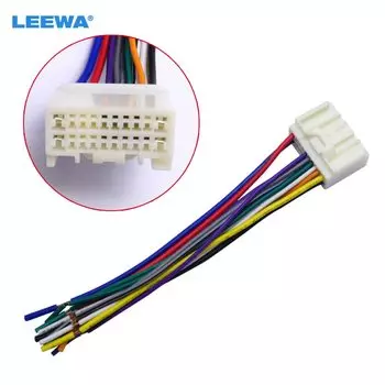 LEEWA автомобильный радиоприемник, аудио CD, адаптер жгута проводов питания для Mitsubishi Lancer/Outlander/Mirage Toyota Crown/ Land Cruiser/Prado