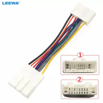 LEEWA автомобильный стерео аудио радио жгут проводов адаптер для моделей автомобилей Nissan CD плеер штекер кабель # CA4714