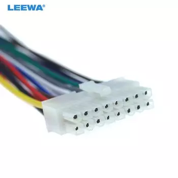 LEEWA универсальный автомобильный разъем жгута проводов 16Pin в автомобиль DVD CD Радио стереопровод переходник # CA5697-16P