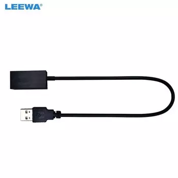 LEEWA USB AUX Удлинительный Кабель-адаптер провод для MITSUBISHI Outlander/ASX/Lancer 2009 ~ далее OEM головное устройство аудио медиа системы