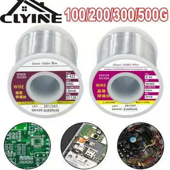 Lefavor оловянная паяльная проволока с канифольным сердечником 100/200/300/500 г