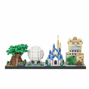 Легендарный тематический парк Lite Version, 529 деталей, набор строительных игрушек MOC, подарок