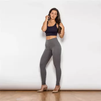 Леггинсы женские прямые с высокой талией, зеленые