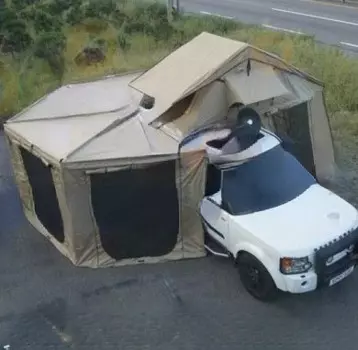 Легкий складной миниатюрный автомобильный тент для кемпинга на открытом воздухе