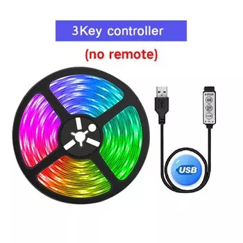 LeiiGeeGo USB светодиодная лента RGB 5050 1 метр