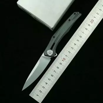 LEMIFSHE Новинка 0707 реальный CF титановый керамический подшипник Mark 20CV выживание тактический инструмент для повседневного использования складной карманный нож для кемпинга