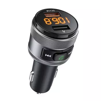 LENCENT Bluetooth 5.0FM-передатчик с 2 USB-портами 3.0 Беспроводной Bluetooth FM-радиоадаптер Музыкальный плеер для автомобильного комплекта