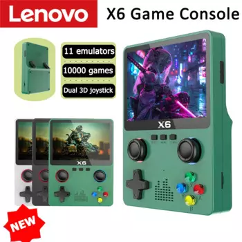 Lenovo X6 Ретро портативная игровая консоль 3,5-дюймовый IPS-экран Портативный карманный видеоплеер 128 ГБ Игры для мальчиков Рождественский подарок